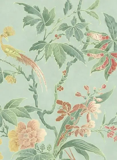 Little Greene Tapete Paradise - Aquamarine