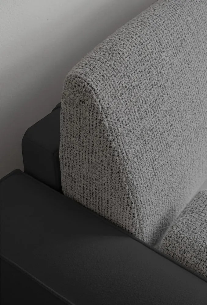 Divano in grigio scuro allungabile 237 cm Wilson – Miuform