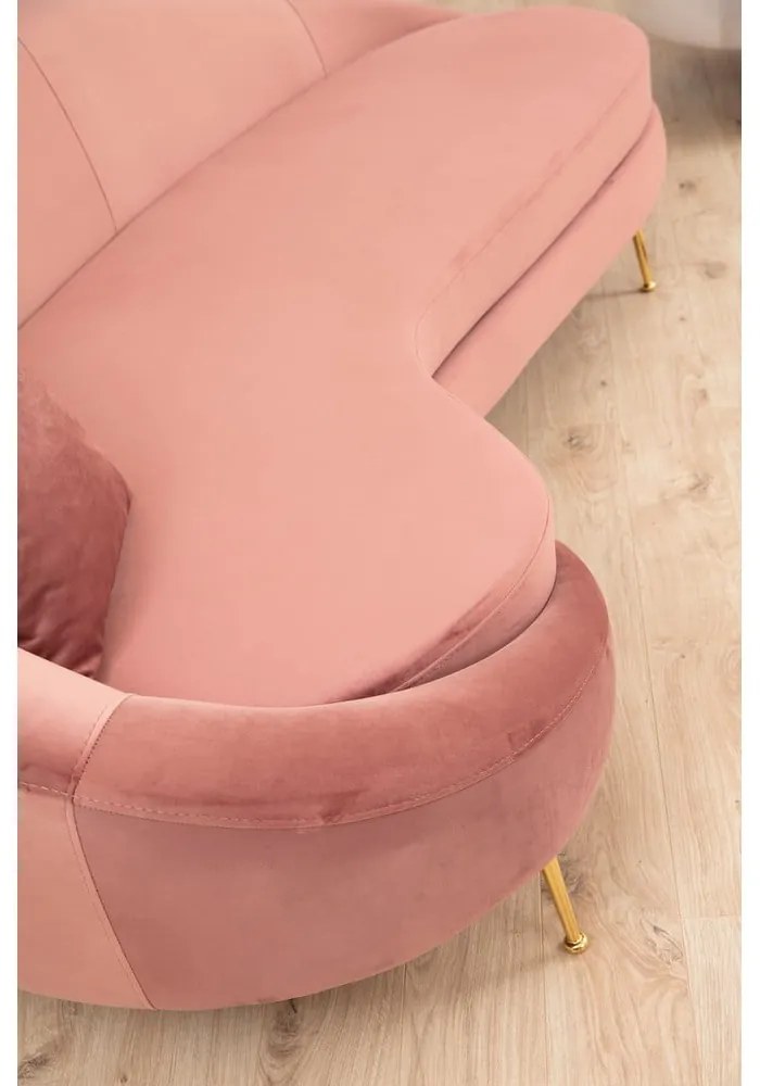 Divano rosa chiaro 255 cm Eses - Artie