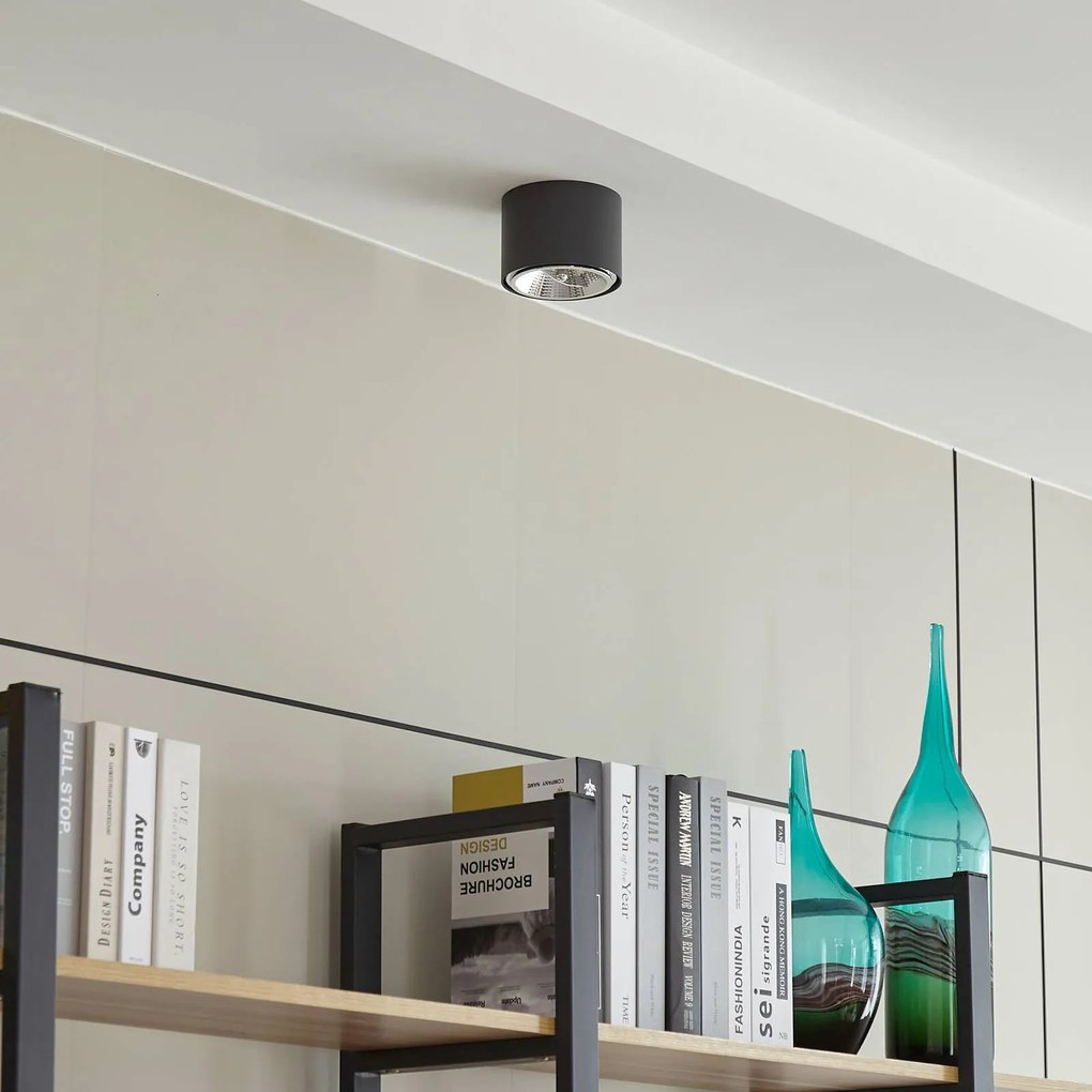 Faretto da soffitto Arcchio Mabel, Ø 12 cm, grigio, metallo, GU10