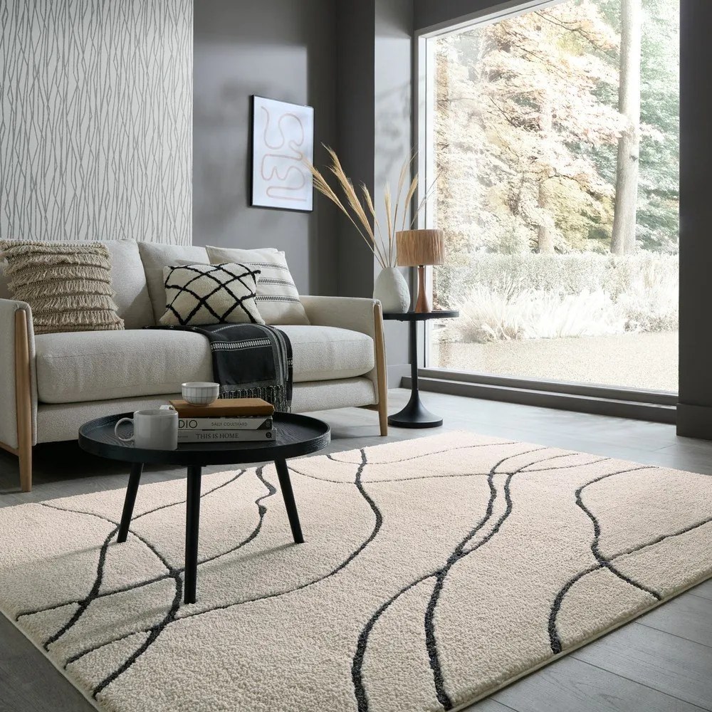 Tappeto color crema 200x290 cm Flow – Flair Rugs