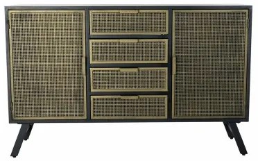 Credenza DKD Home Decor Metallo (144.5 x 42 x 91.5 cm)