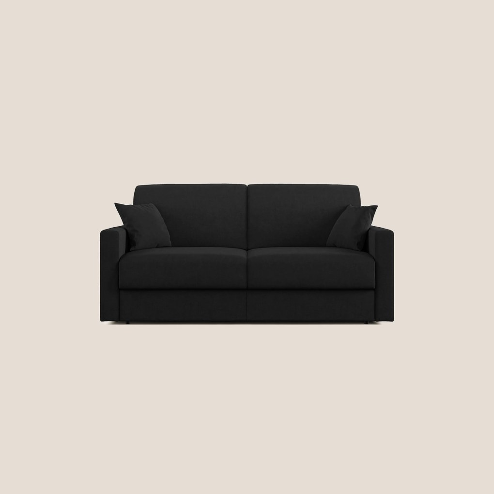 Chris Divano letto in microfibra smacchiabile T11 nero