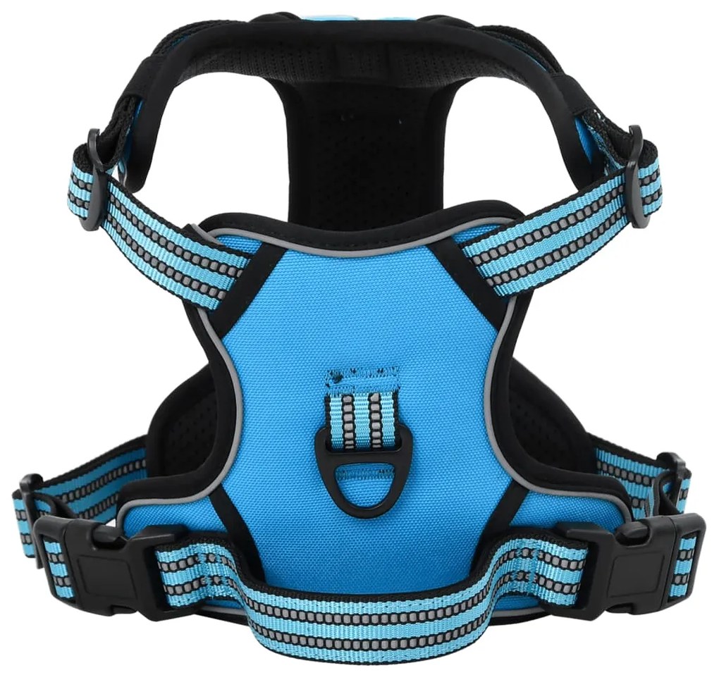 Pettorina Per Cani Con Strisce Riflettenti Regolabile Blu Xl /