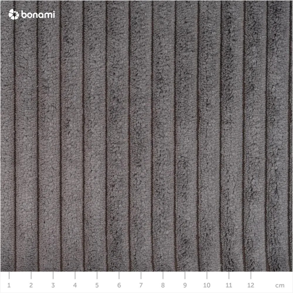 Modulo divano in velluto a coste variabile grigio scuro Nihad modular - Bobochic Paris