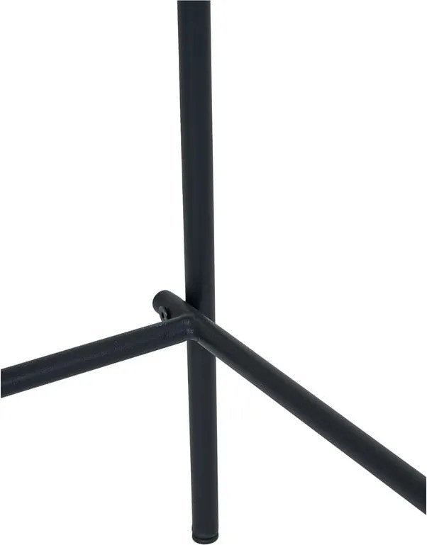 Sgabello da bar nero/marrone con effetto frassino impilabile (altezza della seduta 66 cm) Estepona – House Nordic