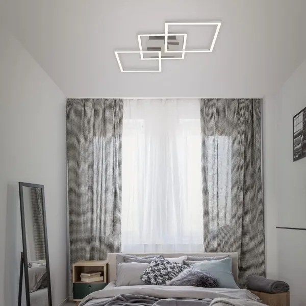 Plafoniera LED/33W/230V 3000K cromo opaco