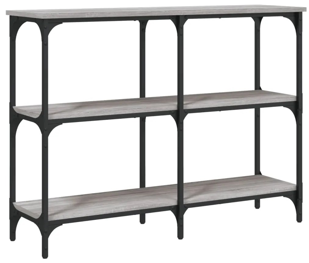 Tavolo consolle grigio sonoma 100x29x75 cm in legno multistrato