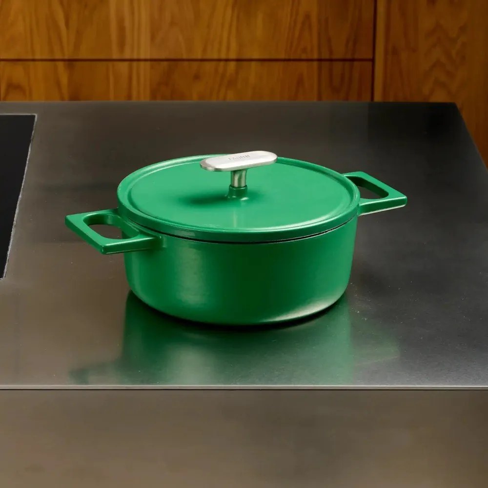 Casseruola in ghisa con coperchio incluso adatta all'induzione 2 l Mattia 3.0 – FABINI