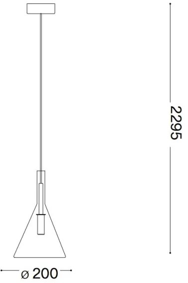 Ideal Lux - Lampadario LED a sospensione con filo EMPIRE 1xG9/3W/230V