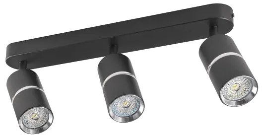 Faretto BAMBOO 3xGU10/10W/230V nero