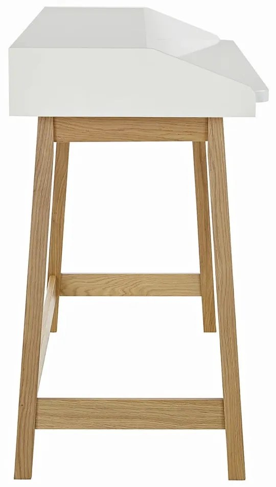 Scrivania con piano bianco St. St James - Woodman