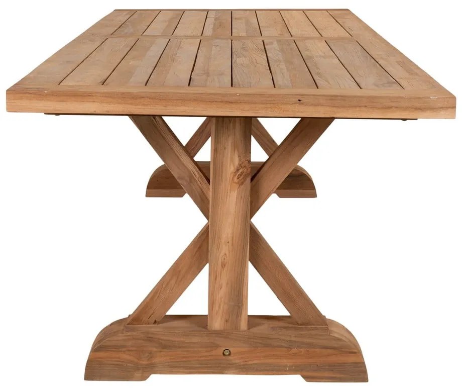Tavolo da pranzo in legno di teak da giardino 100x240 cm Volos - House Nordic