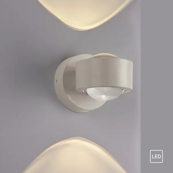 Schöner Wohnen 19331-39 - Lampada da parete LED CHIA 2xLED/2W/230V grigio