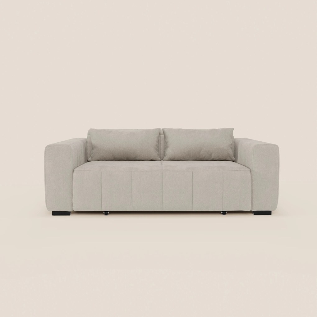 Doric divano 3 posti con sedute allungabili tramite relax elettrico - poggiatesta reclinabile in tessuto smacchiabile T23