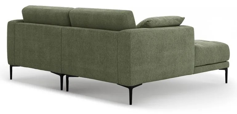 Divano angolare verde (con penisola a sinistra/con chaise lounge) Bemy – Micadoni