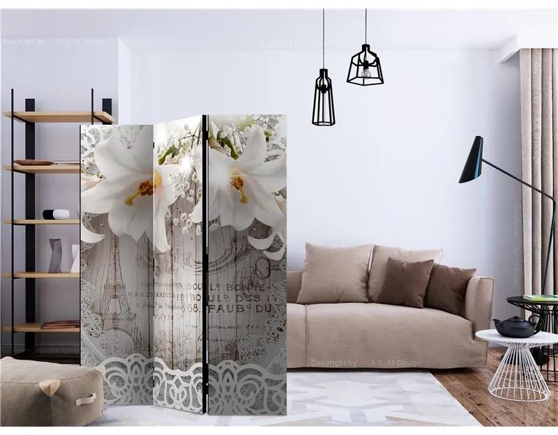 Paravento Lilies and Quilted Background [Room Dividers]