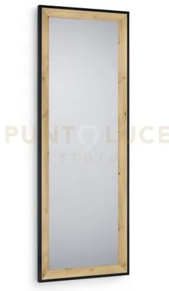 Bianka specchio da parete con cornice sfaccettata con ganci x insta...