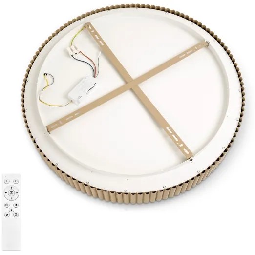 Brilagi - Plafoniera LED dimmerabile FALCON MODERN LED/54W/230V 60 cm beige + telecomando