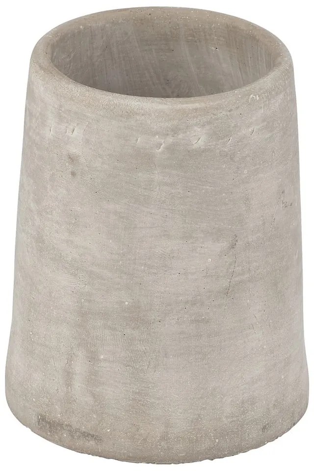 Tazza in cemento grigio per spazzolini da denti Villena - Wenko