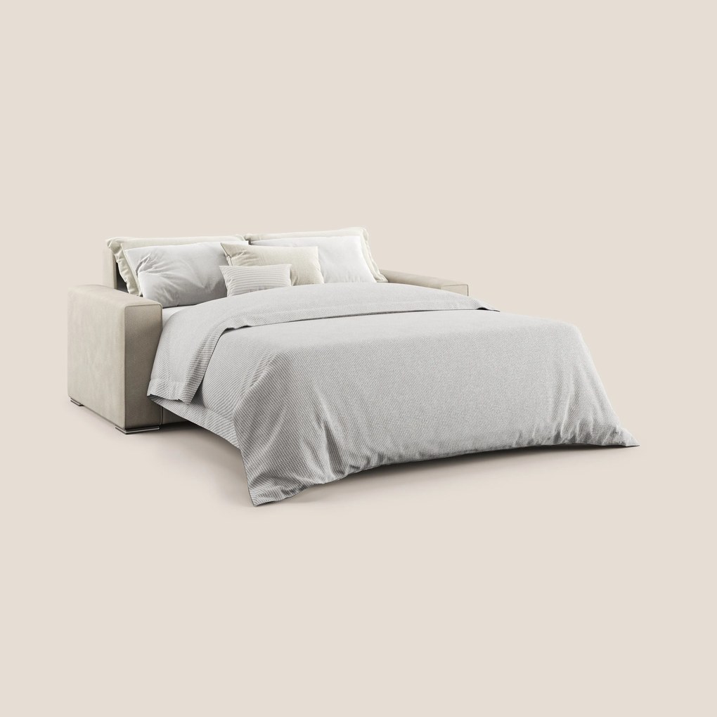 Dream Divano letto matrimoniale in microfibra effetto pelle smacchiabile T15