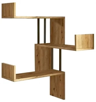 Mensola angolare da parete 109,4x60 cm pino Atlantic