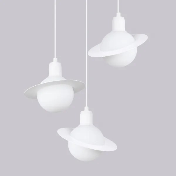 Sollux SL.1357 - Lampadario a sospensione con filo HYPERION 3xG9/8W/230V bianco