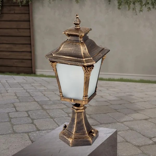 Orion - Lampada da esterno AIKO 1xE27/60W/230V 59 cm IP23 bronzo/patina
