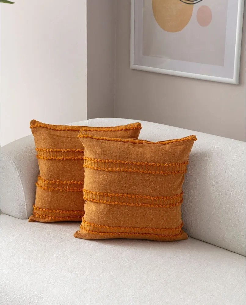 Federe decorative in set 2 pz 43x43 cm Tuffet – Mioli Decor