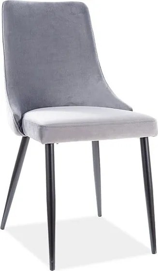 Sedia Piano B velluto grigio Blu14
