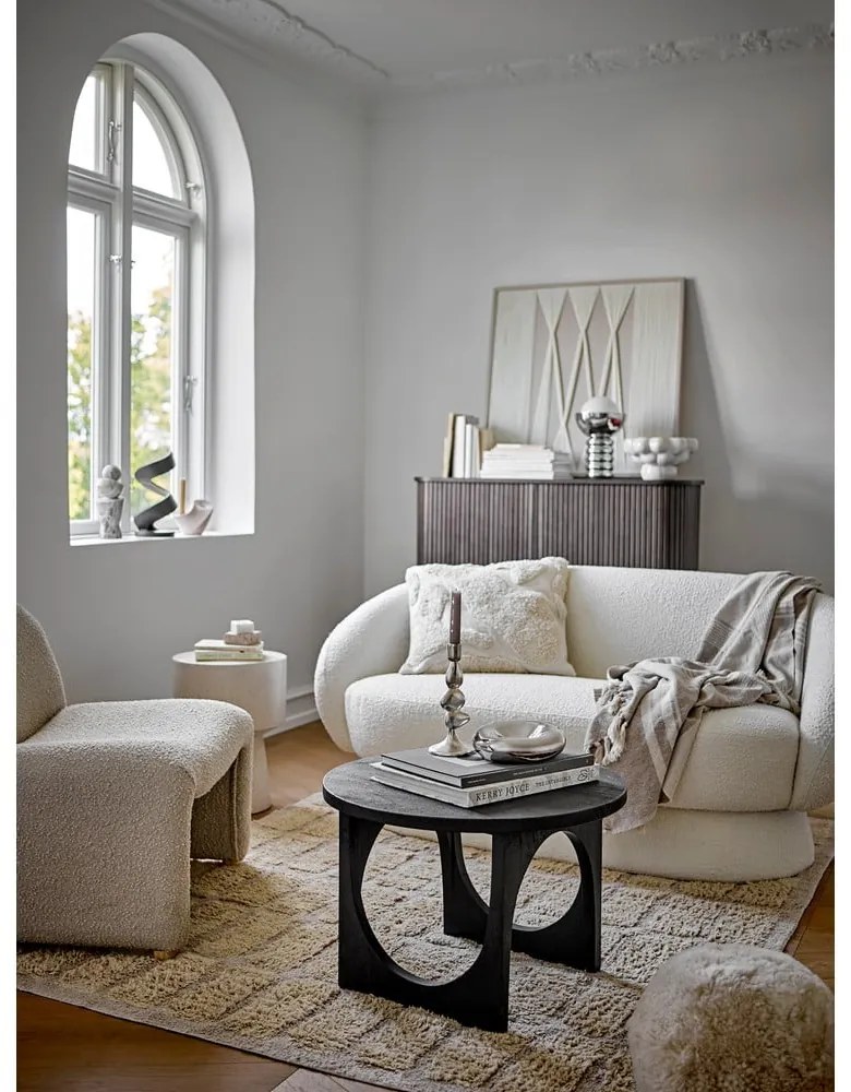 Lampada da tavolo argentata con paralume in vetro (altezza totale 32 cm) Spike – Bloomingville