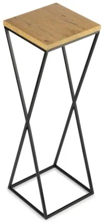 Portafiori 70x24 cm nero/marrone