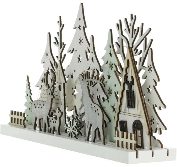 Retlux - Decorazione natalizia LED LED/3xAAA/bianco caldo foresta