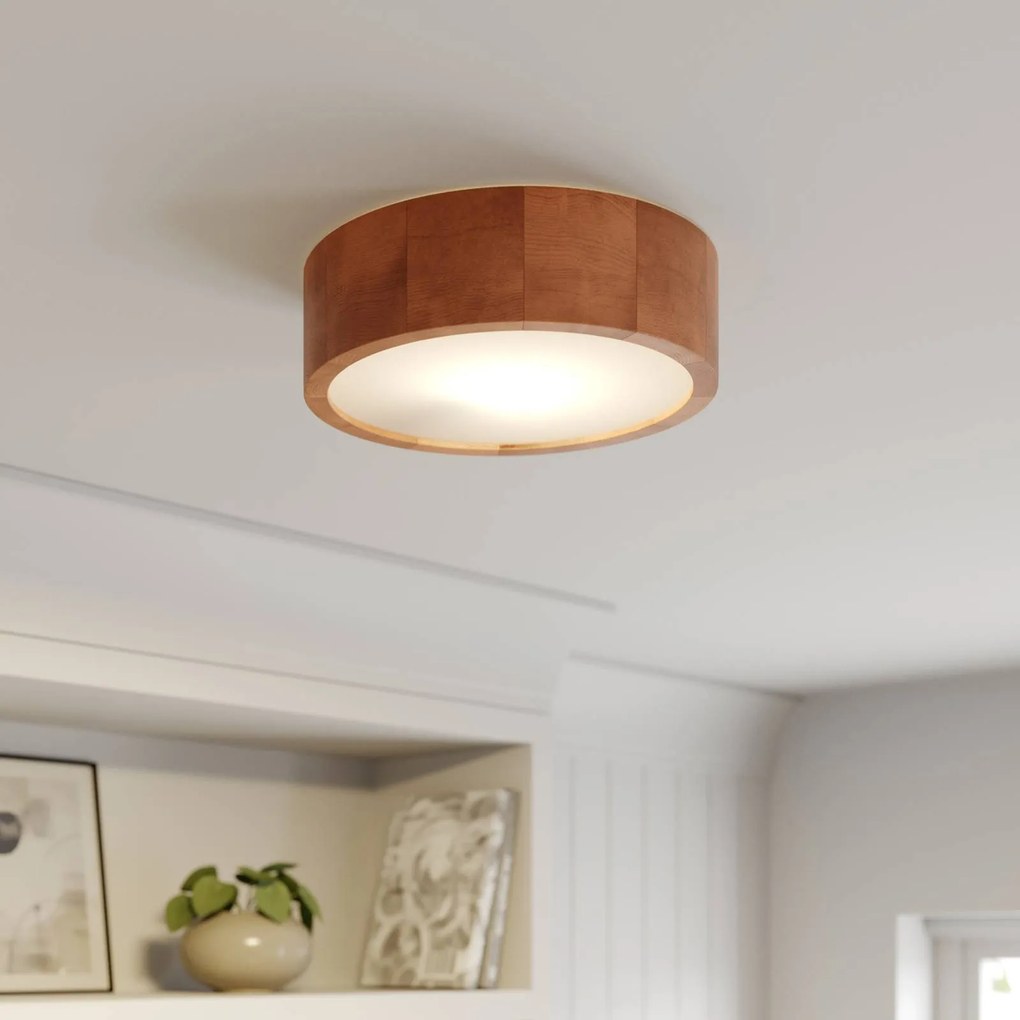 Plafoniera soffitto Kerio Envostar, dimmerabile, Soggiorno / Sala da pranzo, Legno, Moderno, Plafoniera