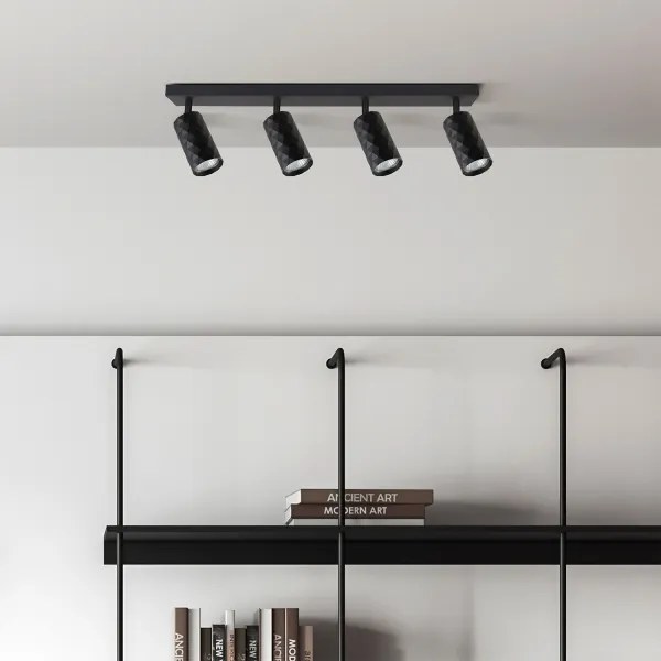 Brilagi - Faretto LED RGBW dimmerabile SELE DIAMANT 4xGU10/6,5W/230V Wi-Fi nero