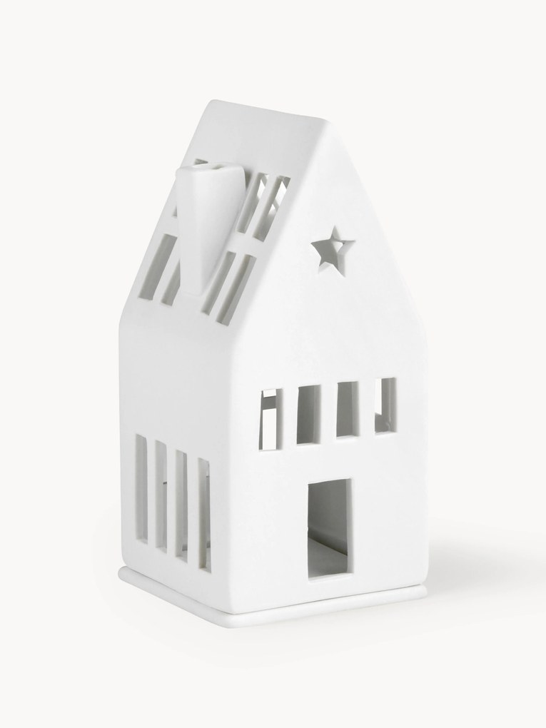Portalumino in porcellana Living, alt. 13 cm