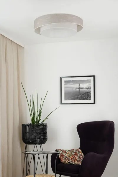 Brilagi - Lampada dimmerabile a LED DOVER SHINE LED/24W/230V grigio/crema + telecomando