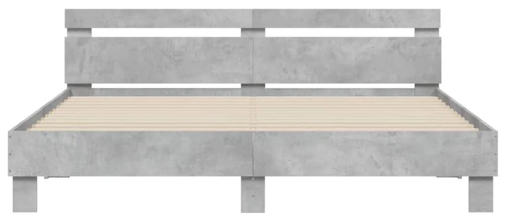 Giroletto testiera grigio cemento 200x200 cm legno multistrato