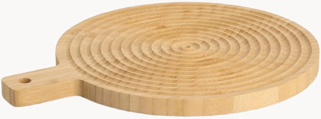 Tagliere rotondo in bambù Stripes