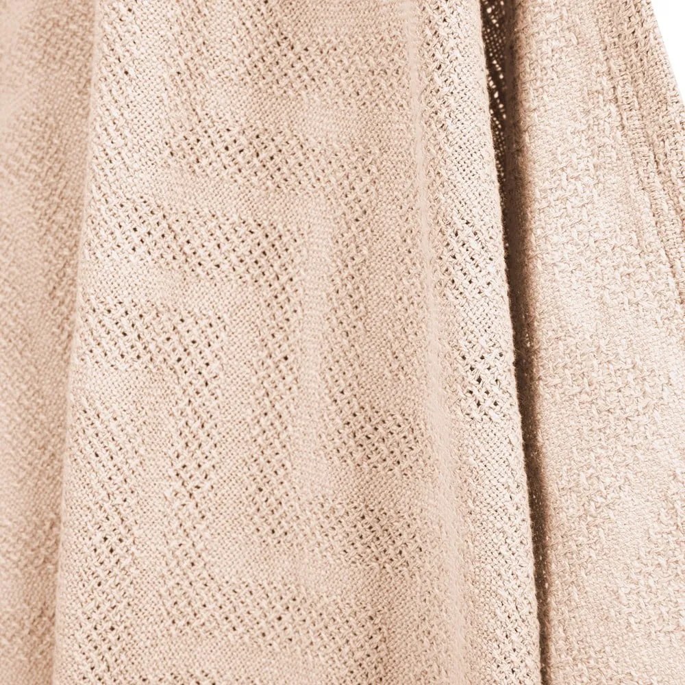 Coperta per bambini beige in cotone lavorata a maglia 80x80 cm Frosty Almond – Roba