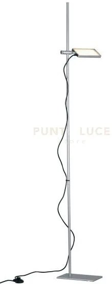 Piantana led book grigia 18w 1820lm 3000k 25x16x182cm orientabile