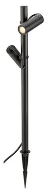 Helia Slim Pole 2 Spot da Esterno w/Spike IP65 Black - SLV