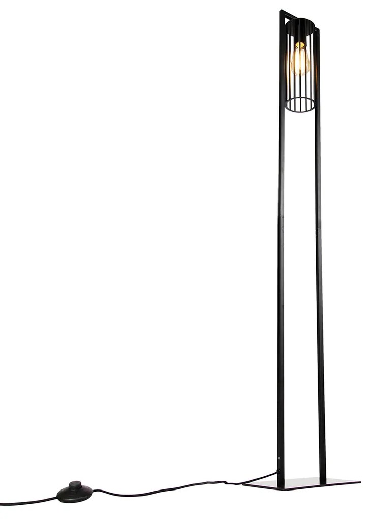 Lampada da terra moderna smart nera con WiFi ST64 - Balenco Wazo