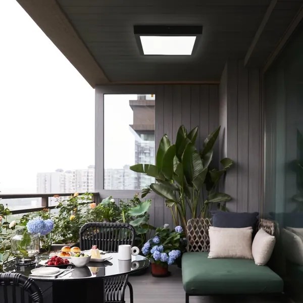 Brilagi - Lampada LED da bagno FRAME LED/24W/230V 3000/4000/6000K IP44 nero