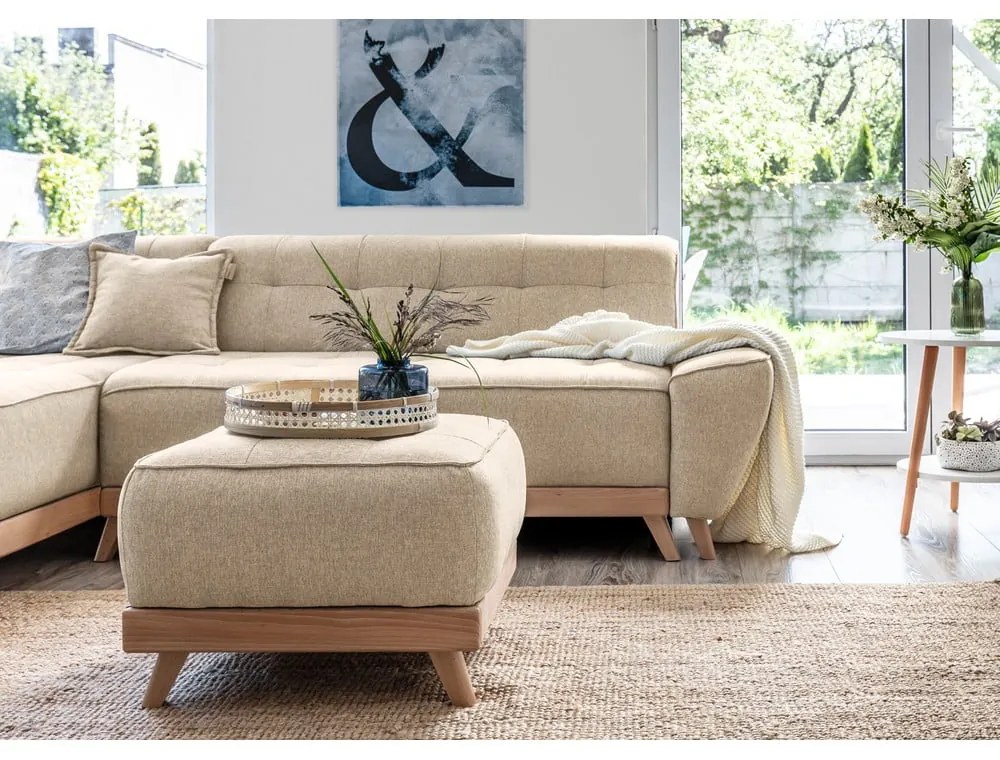 Poggiapiedi beige Dazzling Daisy - Miuform