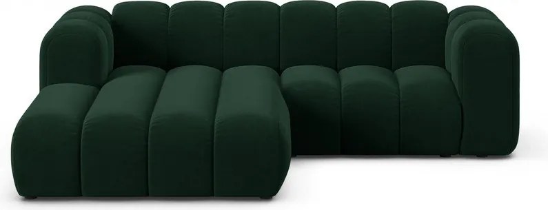 Divano angolare verde scuro ad angolo sinistro Lupine - Micadoni Home