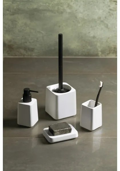 Sapho - Set bagno 4 pezzi bianco/nero