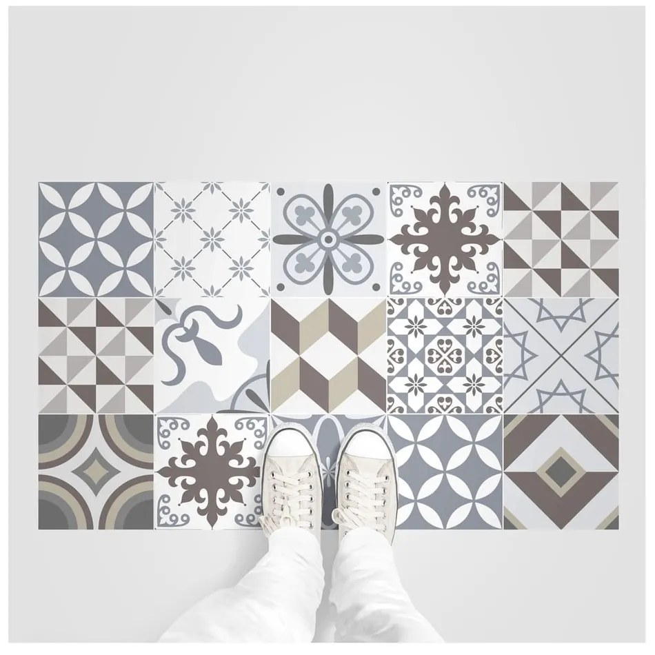 Adesivo per pavimenti impermeabile Brown Style, 100 x 60 cm - Ambiance