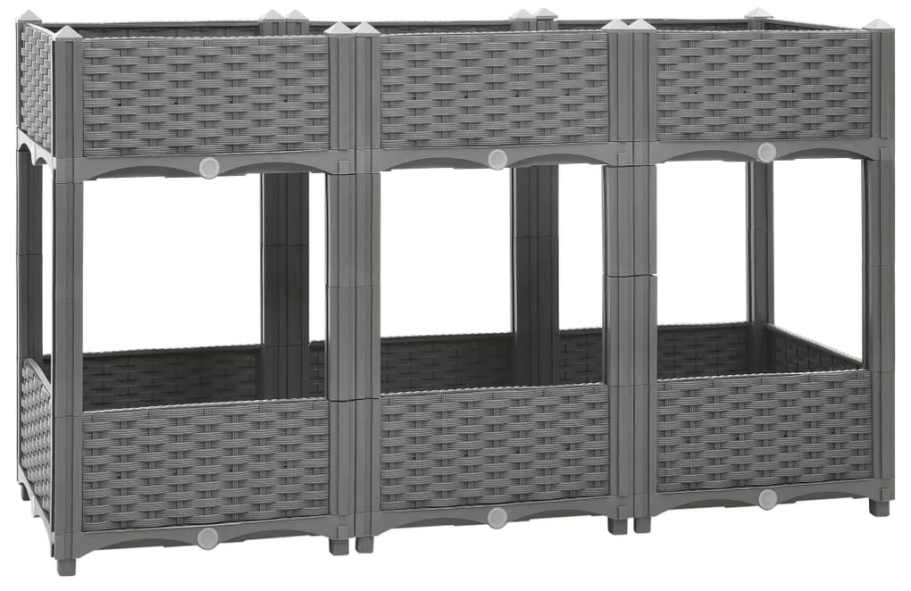 Fioriera Rialzata 120x40x71 Cm İn Polipropilene /