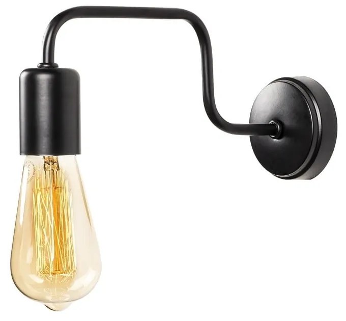 Lampada da parete in metallo nero Opviq luci Isidora - Opviq lights